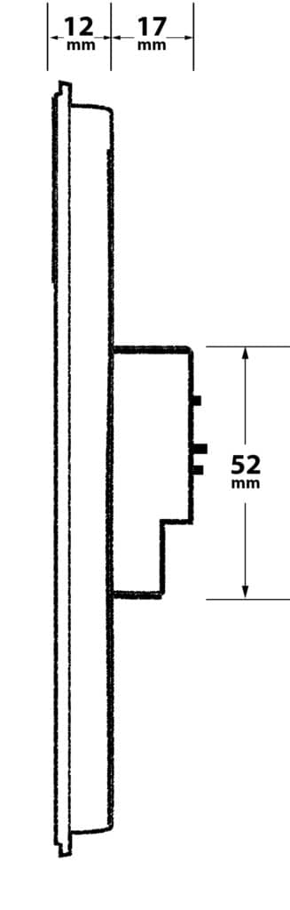 disegno tecnico sveglia cornice contini